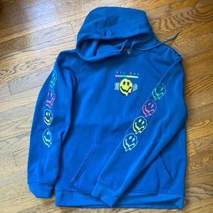 Drip hoodie with Asian lettering Mens large